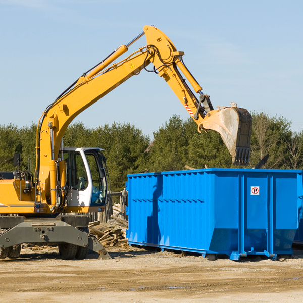 what size residential dumpster rentals are available in Mcnairy County